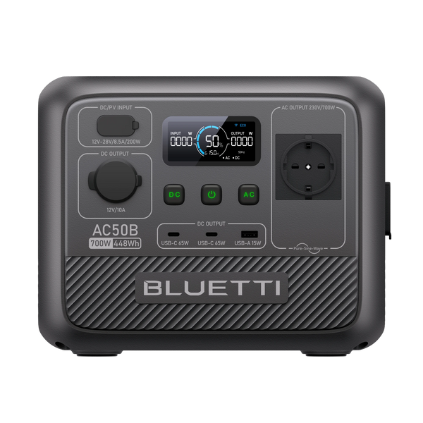 BLUETTI AC50B Tragbares Kraftwerk | 700W 448Wh