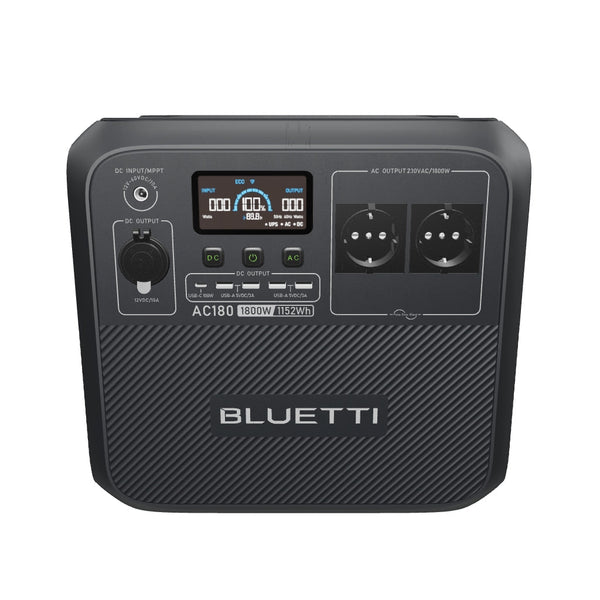 BLUETTI AC180 Tragbares Kraftwerk | 1800W 1152Wh