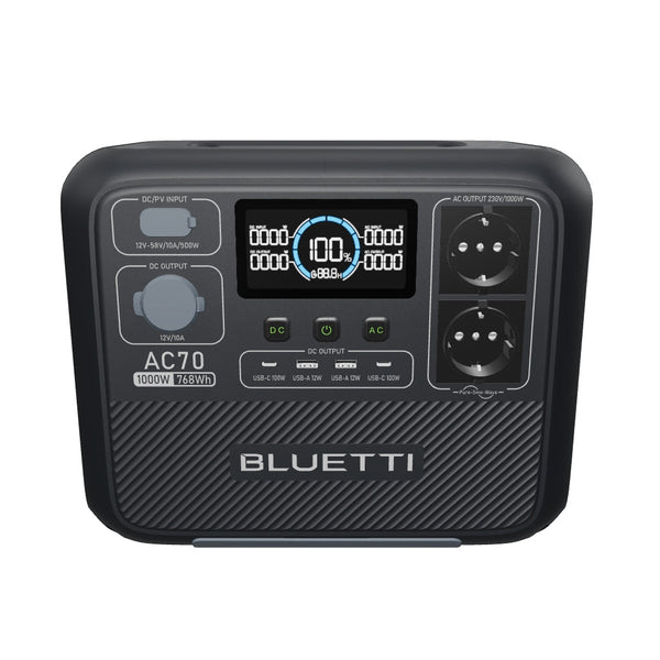 BLUETTI AC70 Portable Power Station | 1000W 768Wh