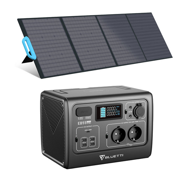 BLUETTI EB55 + MP200 Solar Generator Kit